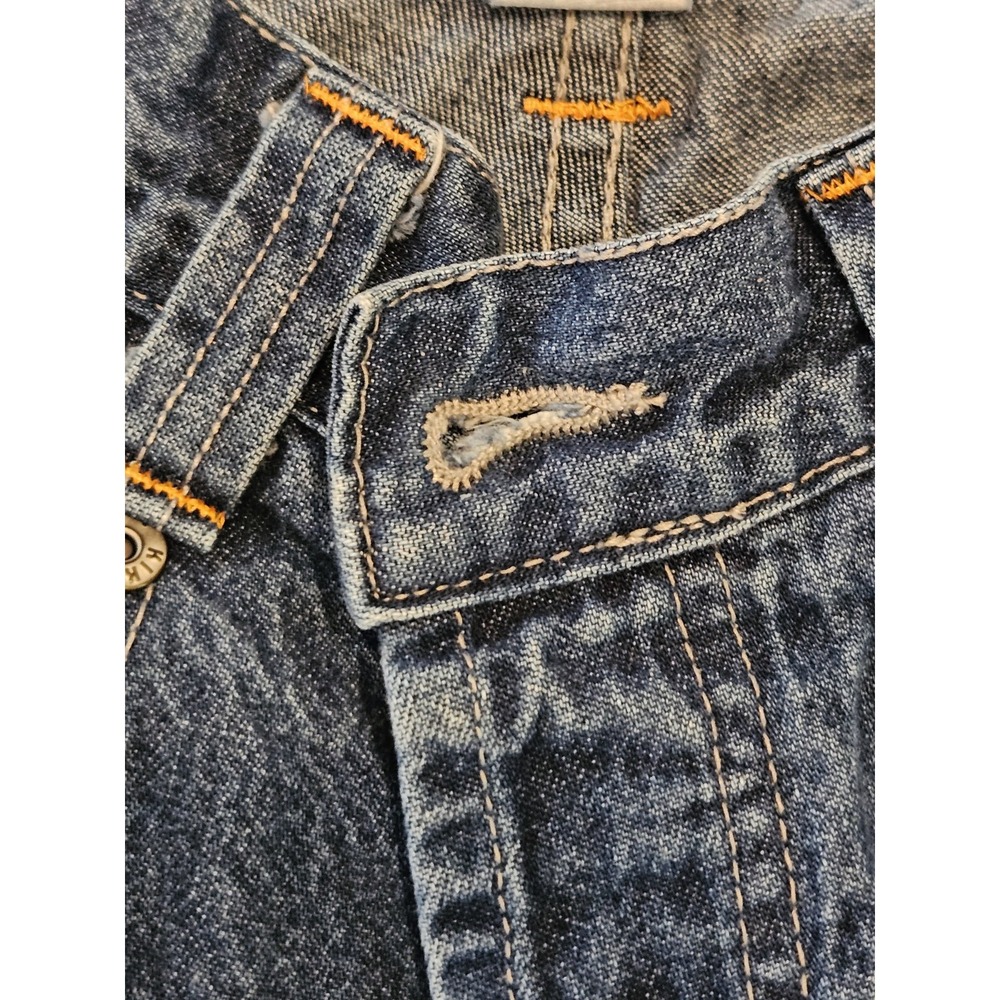 Vtg Junior's Kik Girl Skater Y2K Super Wide Leg Jeans Bonsai Mission (D3) - Picture 13 of 15